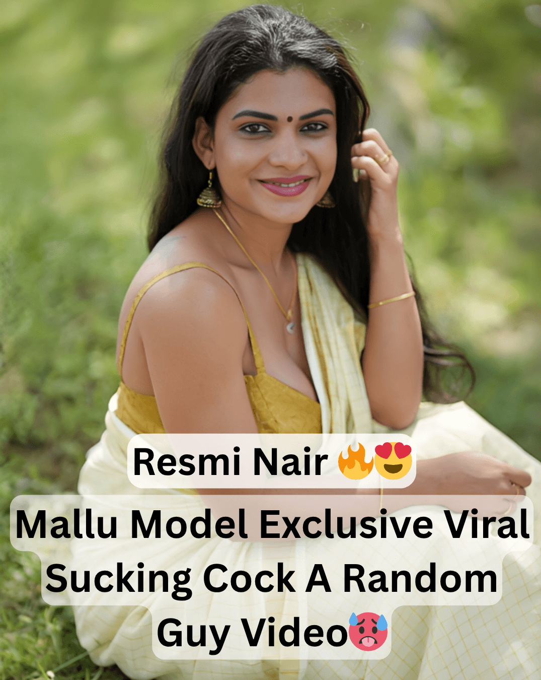 Famous Sexy Mallu Model And Influencer Resmi Nair Hard Sucking A Cock Of Random Guy With Deep throating