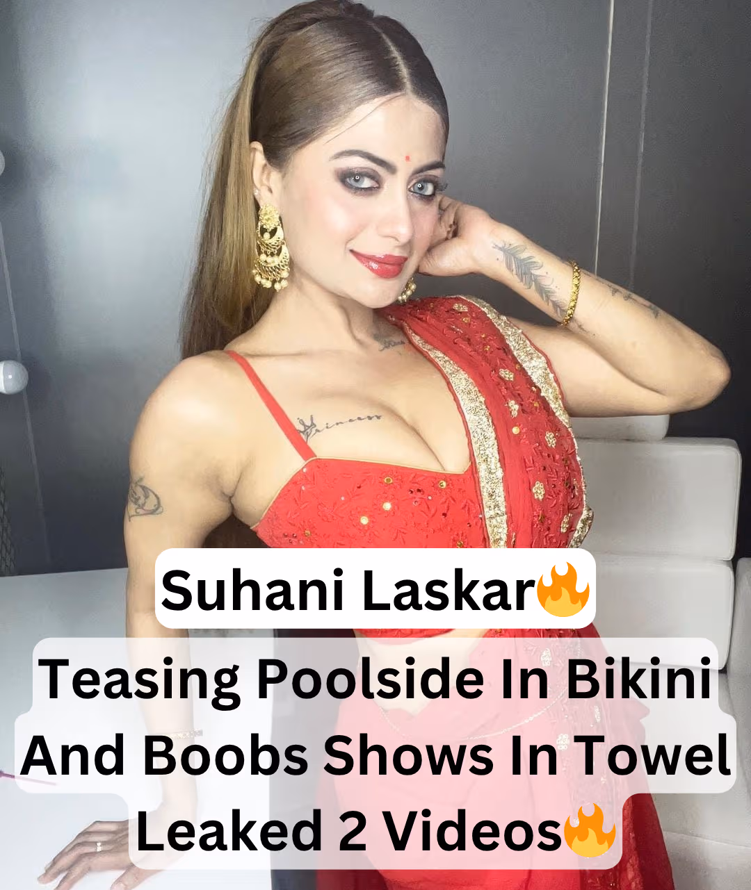 Supersexy Horny Model Suhani Laskar Exclusive Leaked Teasing Poolside In Bikini And Boobs Shows In Towel 2 Videos
