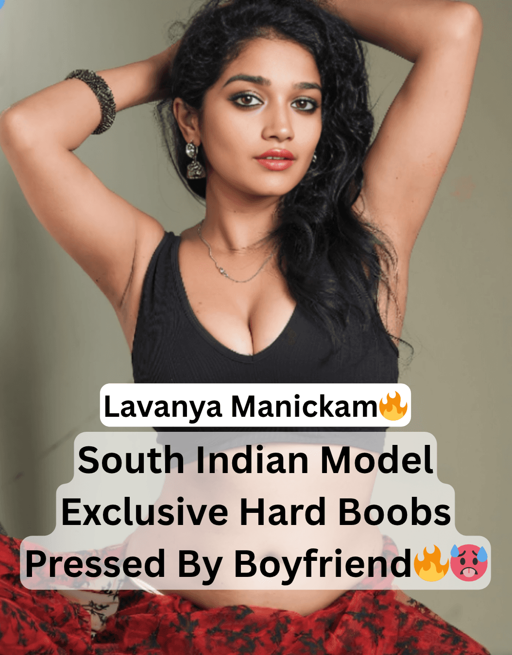Supersexy Famous Hot South Indian Actress Lavanya Manickam Getting A Hard Boobs Seduction From Boyfriend