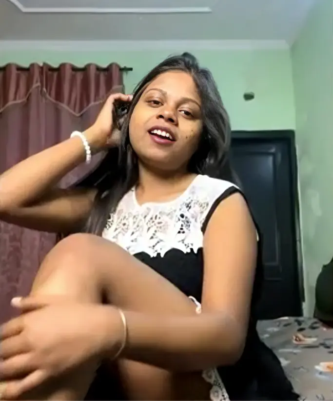 Busty Desi Babe Pressing Her Big Boobs Live
