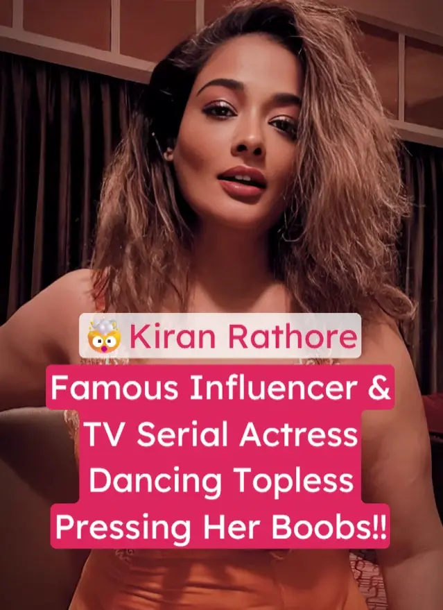 Famous TV Serial Actress Kiran Rathore Dancing Nude Pressing Her Boobs