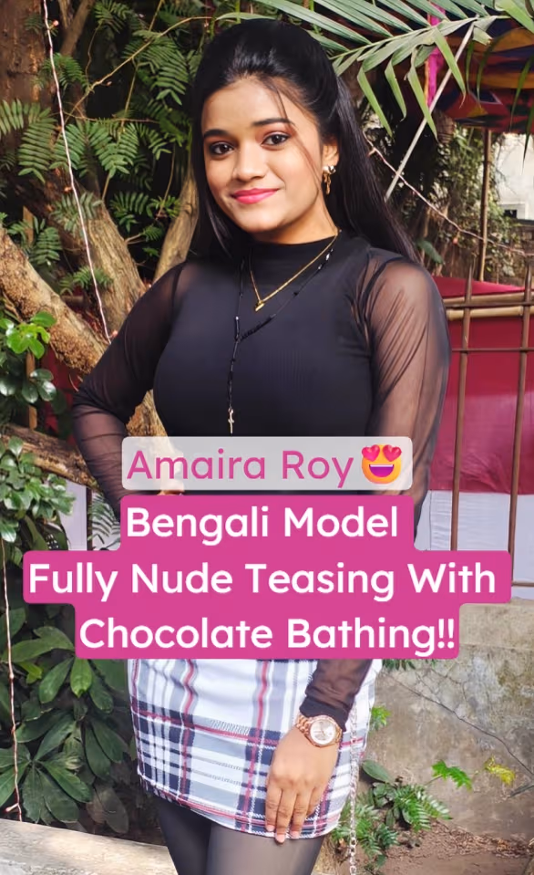 Bengali Horny Model Amaira Roy Nude Chocolate Body Teasing Leaked Video