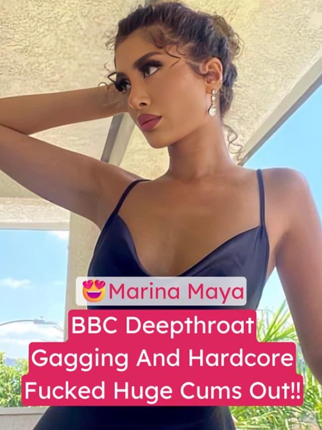 Image of Hot Onlyfans Babe Marina Maya Sucks BBC Deepthroat Gagging Then Gets Hardcore Fucked Huge Cums Out