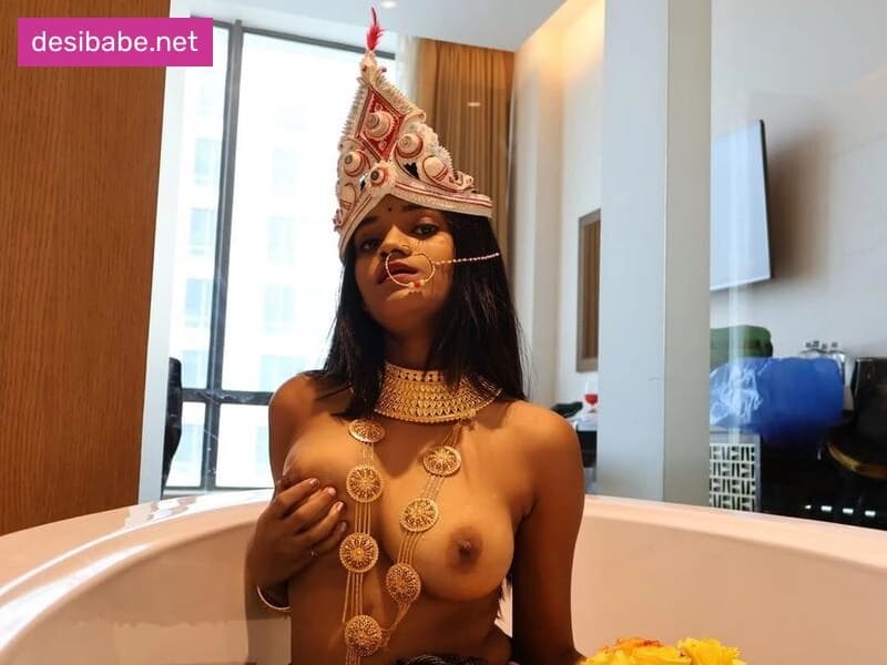Image of Bengali Influencer Amaira Roy Nude Photoshoot Tight Boobs Shaved Pussy Leaked Pics