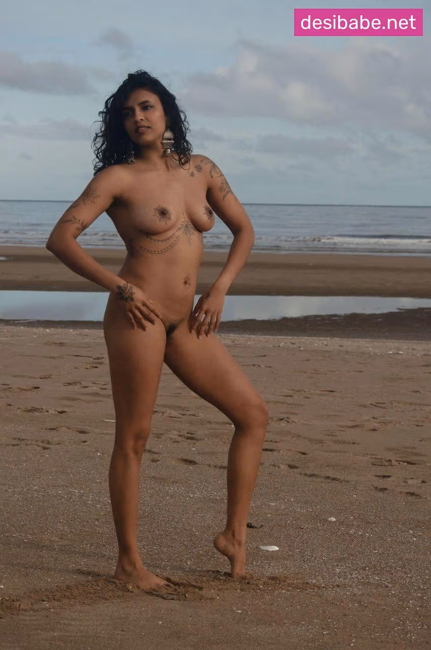 Image of Stunning Model Hairy Pussy Tattooed Body Full Nude Hottest Outdoor Photoshoot