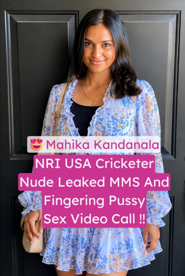 Image of NRI USA Cricketer Mahika Kandanala Nude Boobs Leaked MMS And Video Call Sex Fingering Pussy