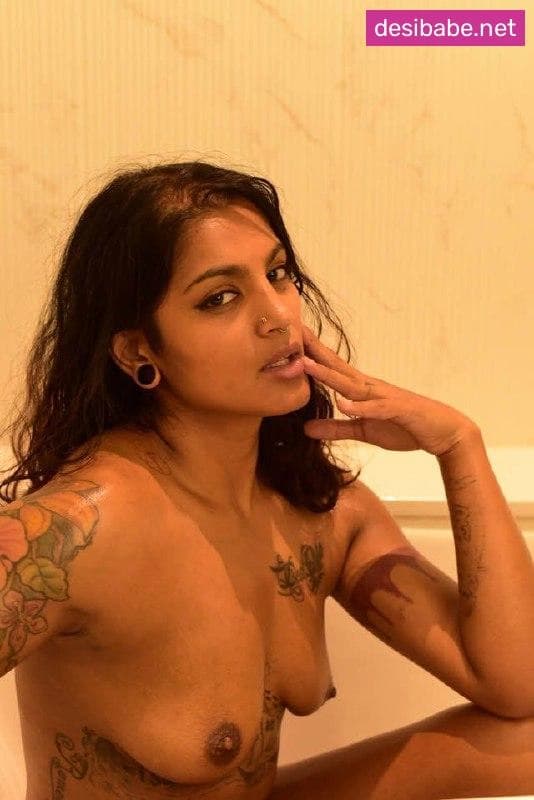 Image of Desi Model Shows Her Nude Tattoed Body And Pussy In Hottest Photoshoot