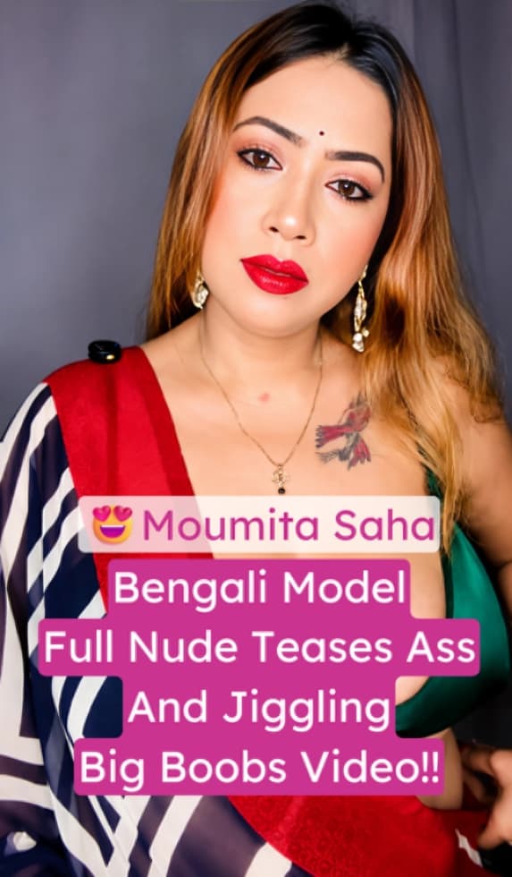 Image of Bengali MILF Model Moumita Saha Drops Towel Full Nude Teases Ass And Jiggling Big Boobs