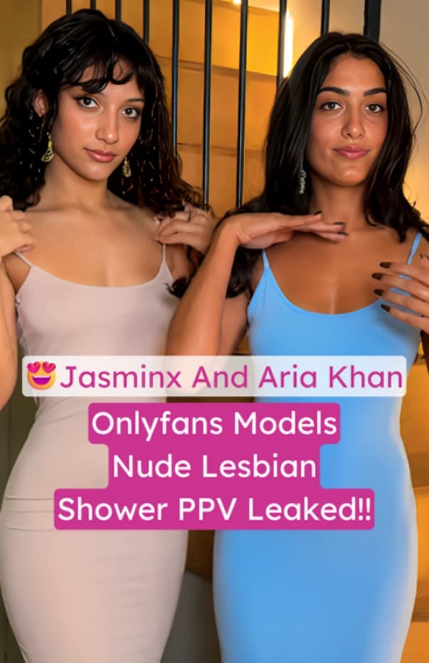 Image of Superhot Onlyfans Models Jasminx And Aria Khan Leaked Nude Shower PPV Lesbian Show