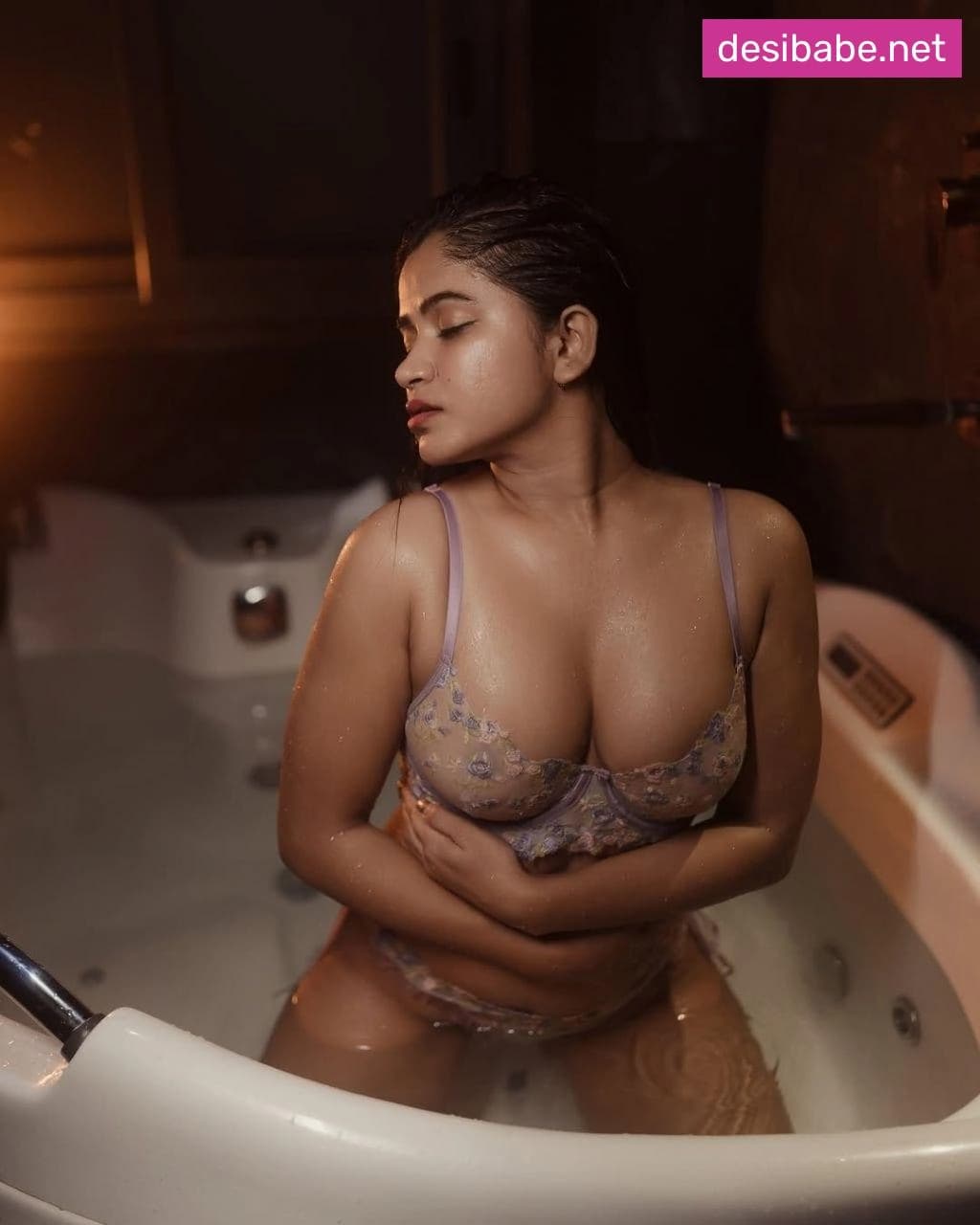 Image of Tithi Ghosh Premium App Content Leaked Hot Boobs Out Bikini Photoshoot Pics Collection