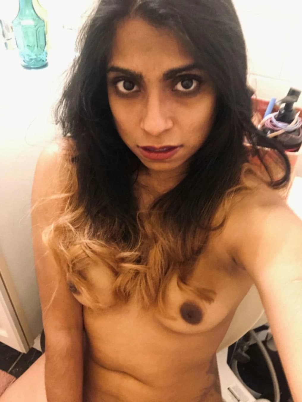 Image of Horny NRI Babe's Juicy Boobs and Hairy Pussy Leaked Nude Pics videos and Two clips