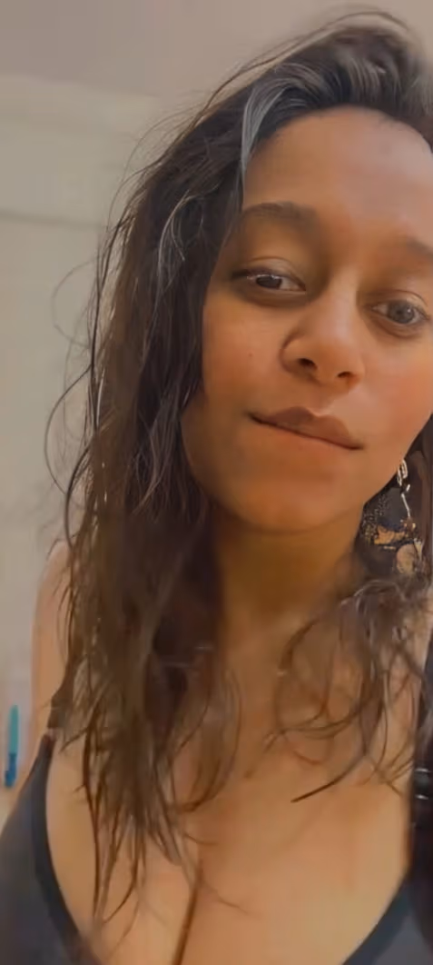 Hot Cute Sexy GF Playing with Her Big Boobs and Hairy Pussy